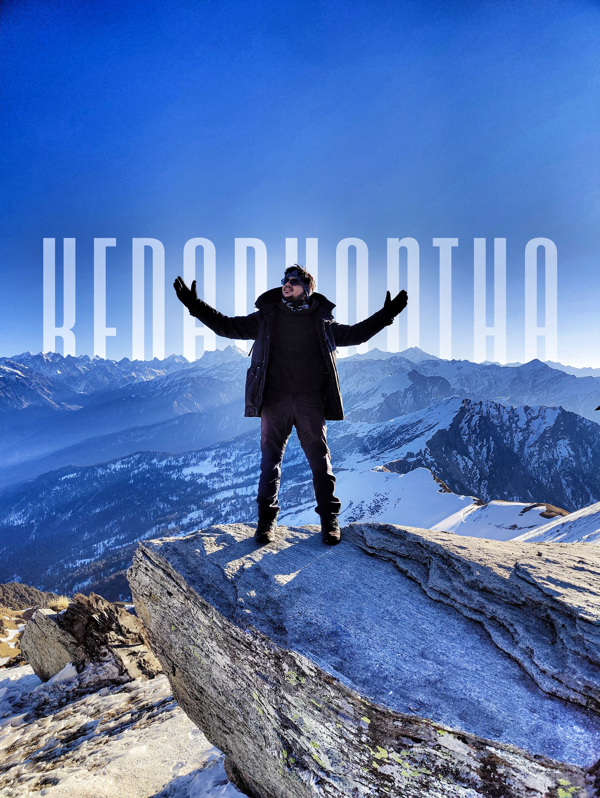 Me at Kedarkanta Peak in SRK Pose