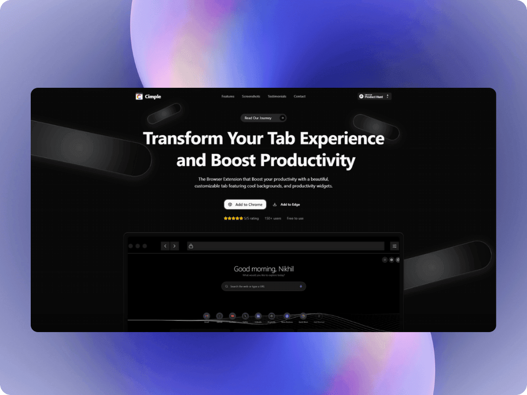 Cimple — Chrome Extension
