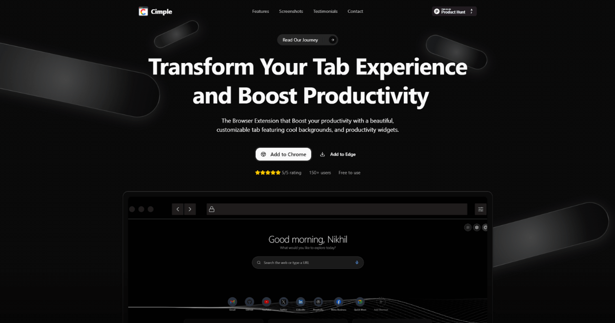 Thumbnail of Cimple - Chrome Extension